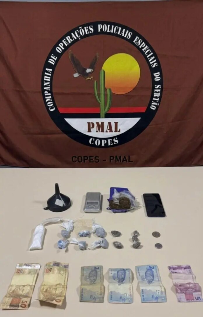 Denúncia anônimo leva polícia a ponto de tráfico e casal é preso